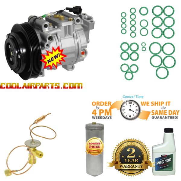 New 10343 ( 926009B460 ) 95-97 200SX / Sentra 1.6L 2.0L  A/C Compressor FULL AC KIT